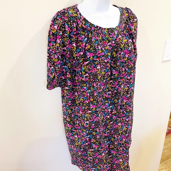 Rebecca Taylor Floral Button Shirt Dress Size 4 - Picture 2 of 12